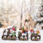 Décorations de Noël Décorations d'intérieur de Noël Figurines de petit train d'hiver pour centre de table, foyer, décor, train de Noël mignon (train de couleur bois)