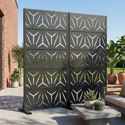 Privacy Metal Screen Fence Panel