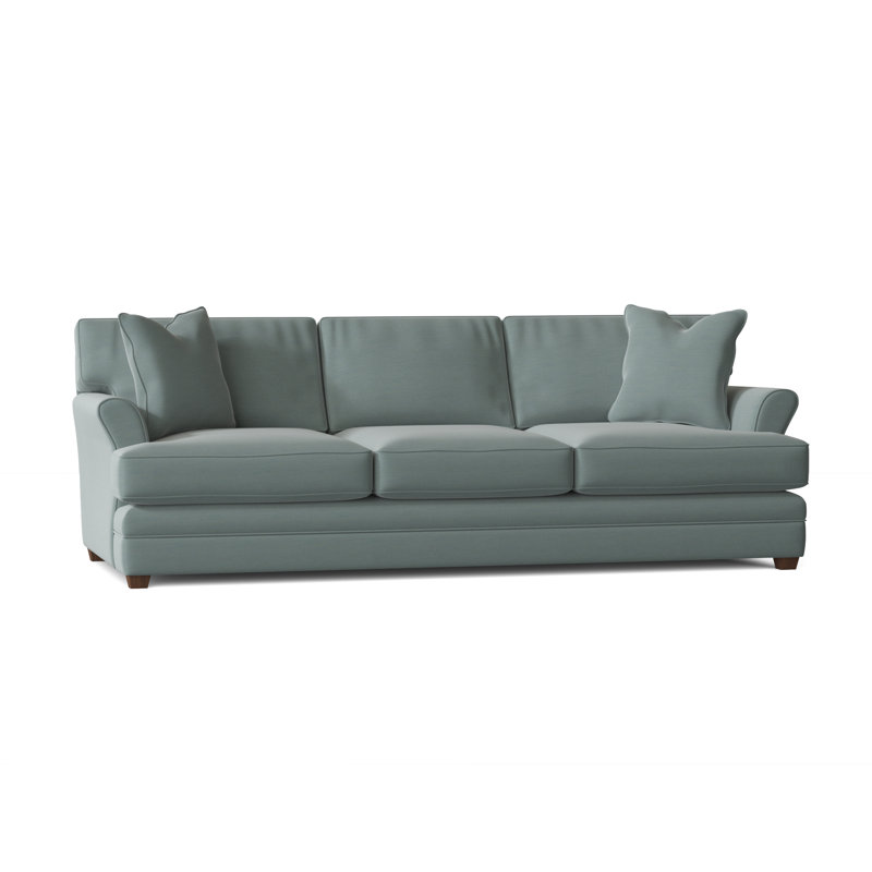 Harriss Upholstered 98'' Sofa, Canvas Spa Sunbrella® Canvas