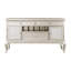 Buffet moderne avec 3 tiroirs, porte-bouteilles et tablettes réglables