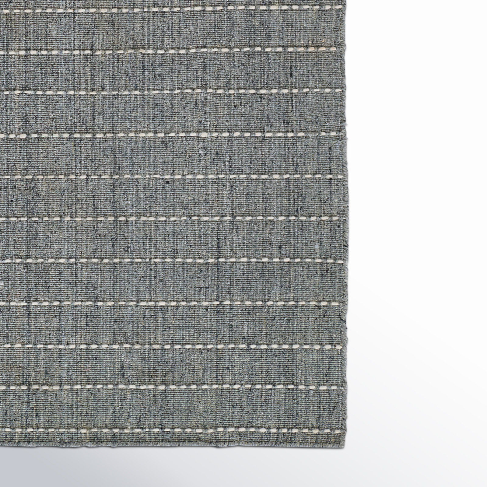 Amita Handmade Hand Loomed Gray/Begie/Blue Rug, Runner 2'3" x 8'