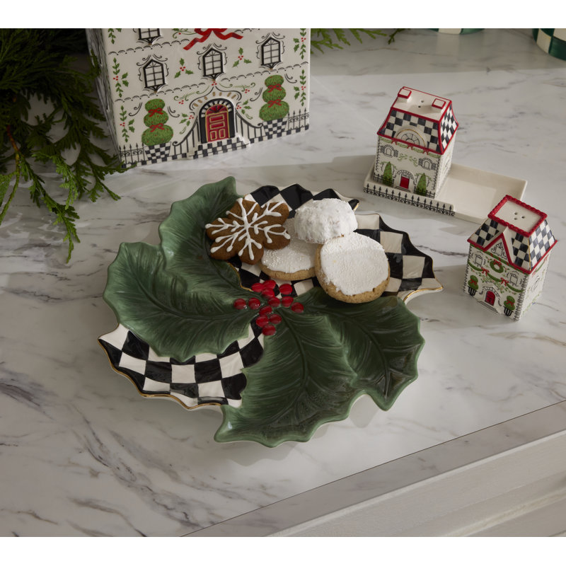Holly Village Salt And Pepper Set