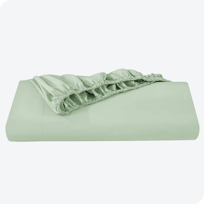 Luxurious King-Sized Gray Organic Cotton Percale Sheet Set