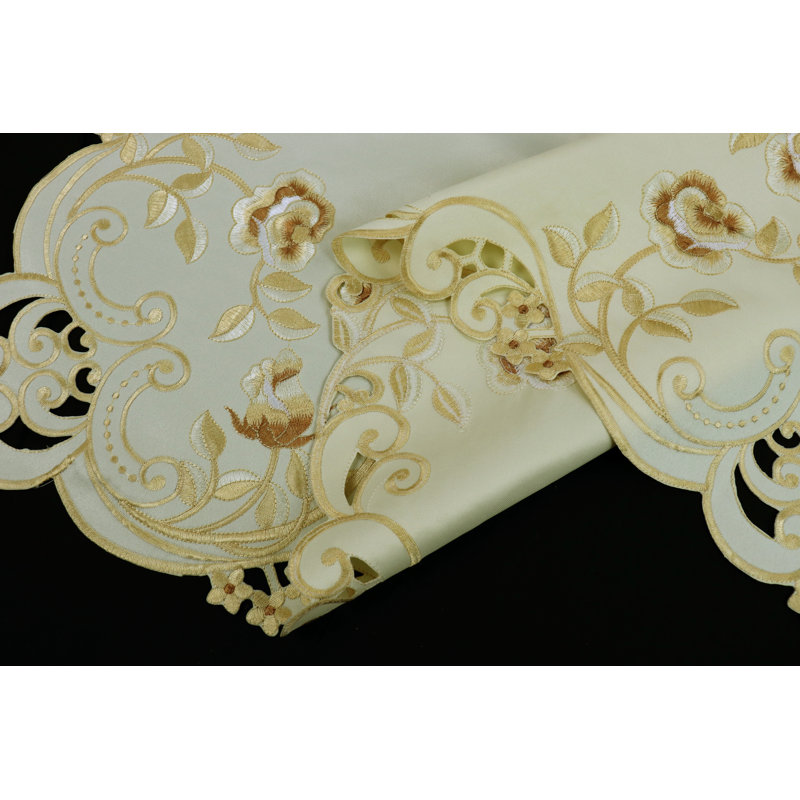 Lilly Floral Square Table Topper