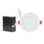 Plafonnier encastré 10W à DEL, paquet de 4 plafonniers ultra minces sans lumière 900LM, plafonnier encastré sans lumière à intensité variable, lumières en pot, éclairage encastré écoénergétique pour la maison, le café, le bureau, la FCC