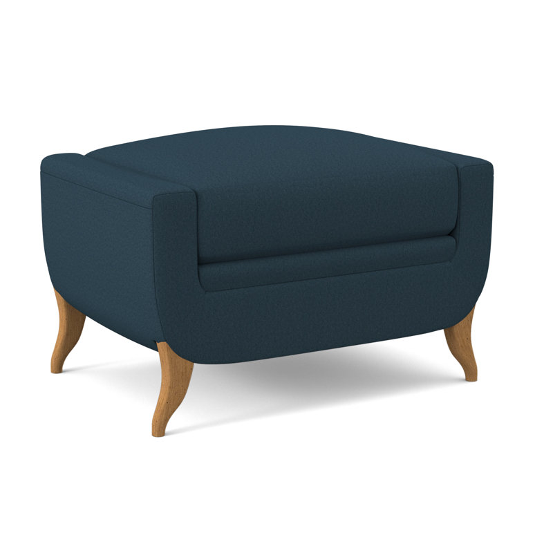 Armstrong Upholstered Ottoman, Amber, Margaret Lagoon