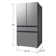 Samsung 23 cu. ft. Bespoke Counter Depth 4-Door French Door Refrigerator with Inner Beverage Center in Stainless Steel
