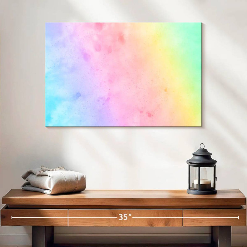 Avery pastel arc-en-ciel, H 16 po x l 24 po