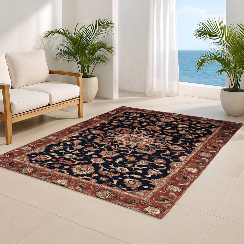 Tapis d'intérieur et d'extérieur brun Persian, Rectangulaire 2 pi x 3 pi