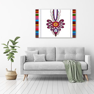 Polish Folk Pattern - Wrapped Canvas Print