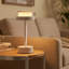 Lampe de table blanche à DEL sans fil 12 po rechargeable