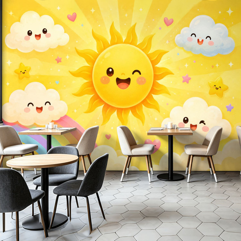 Adhésif mural amovible auto-adhésif, 68.88" L x 96" W