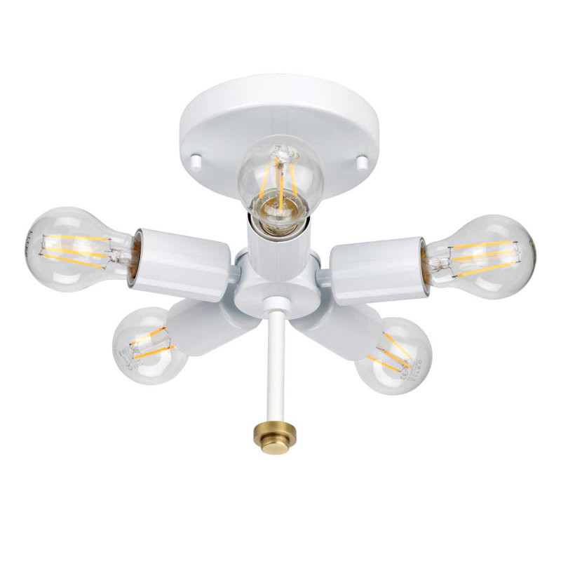 Fletcher Flush Mount, 5 Lights, 10.3" H x 22" W x 22" D