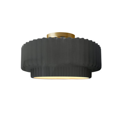 Plafonnier semi-encastré en céramique Radiance