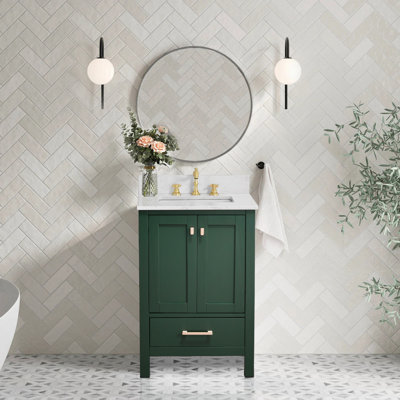 Meuble-lavabo moderne avec lavabo et rangement