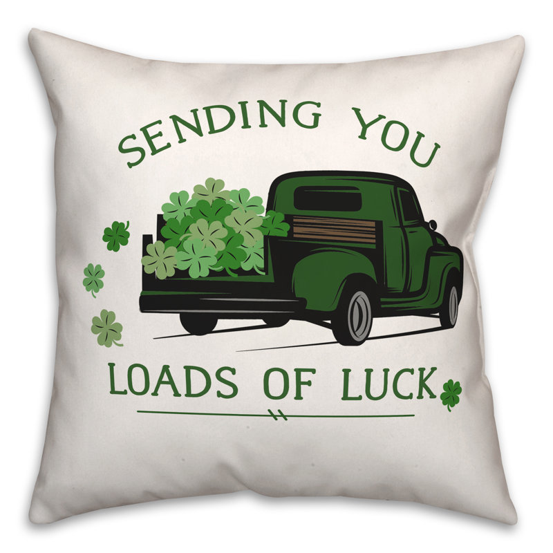 Coussin décoratif charges de camion de chance