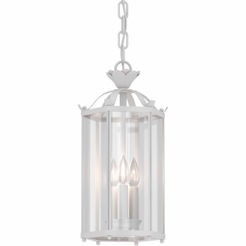 Mini-luminaire suspendu d'intérieur convertible 3 lumières Attar (semi-encastré) avec vitres transparentes Attar