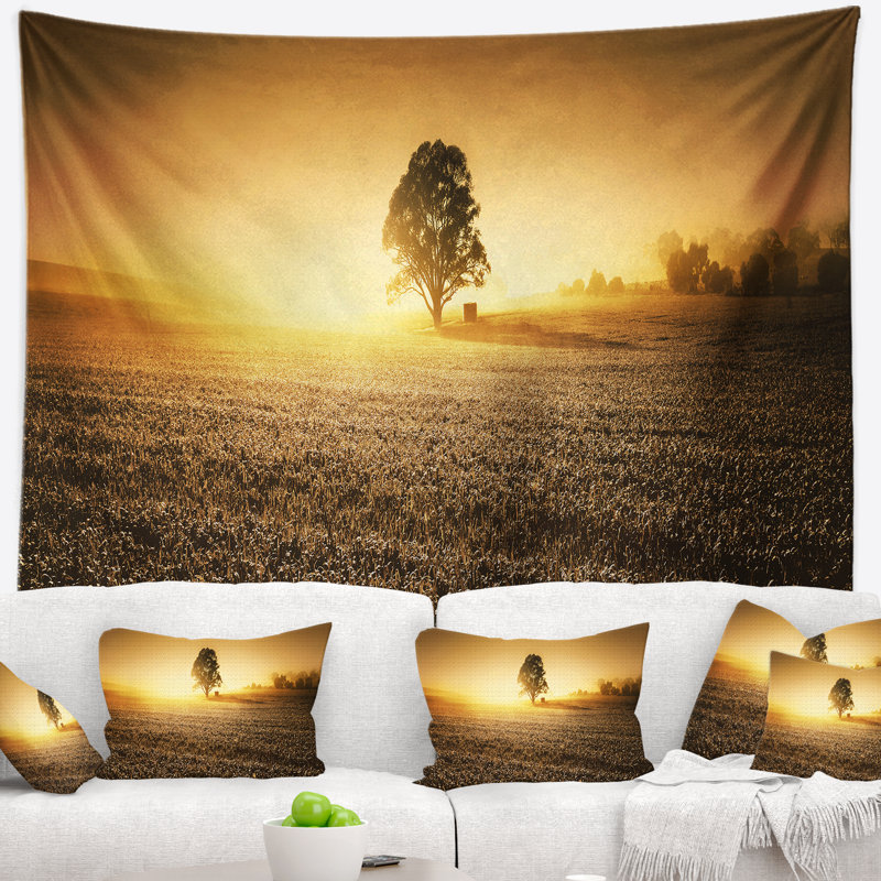 Photographie de paysage farmland panorama tapisserie, H 50 po x l 60 po