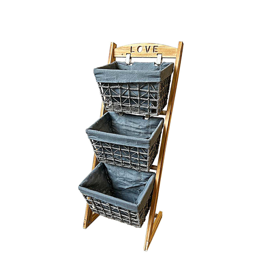 Red Barrel Studio® Solid Wood Decorative Basket Red Barrel Studio®