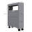 Bathroom Rolling Cabinet For Space Optimization In Gray - With Capacity Of 45 Lbs