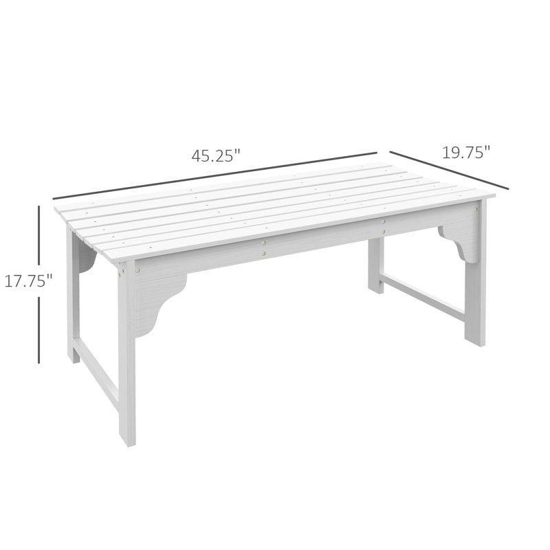 Banc de jardin blanc avec terrasse et siège à lattes pour terrasse
