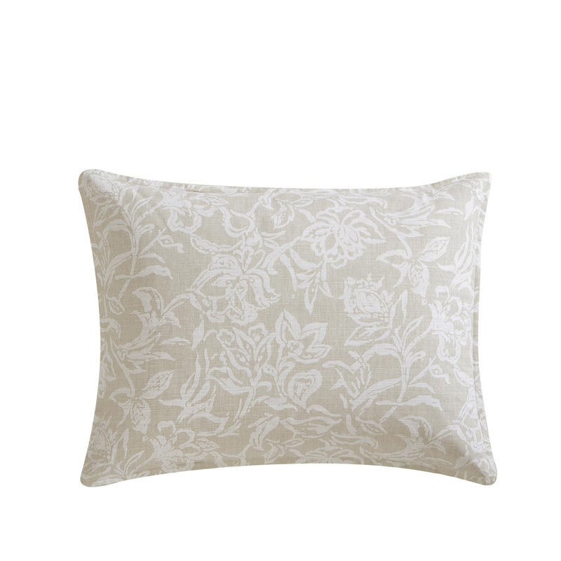 King Tan Cotton Reversible Comforter Set with Shams
