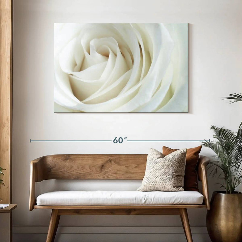 Rose en soie Harnek, H 30 po x l 45 po
