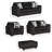Roundhill Furniture Nolan Living Room Collection, Sofa Loveseat Chair and Ottoman, Lush Black-125812676
