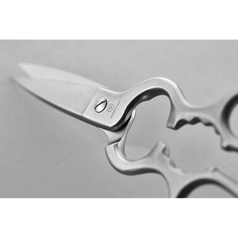 WÜSTHOF 8.5" Brushed Stainless Steel Kitchen Shears