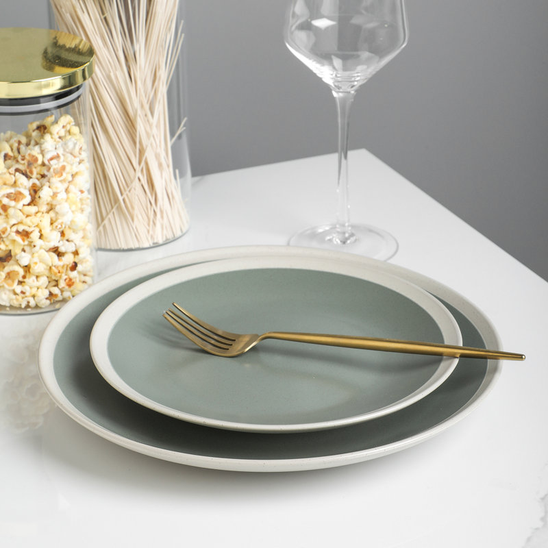 Ensemble d'assiettes à salade Stone Lain Serenity, Vert