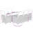  Garden Dining Set Black, Cream White
