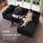 105" Compression Modern L-Shaped Modular Sectional Sofa With Chaise Lounge, Soft Corduroy Upholstery Boneless And Deep Seating Cloud Couch Design-69465352-69465356