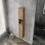 Armoire latérale de salle de bain 12 po, portes à fermeture en douceur, fixation flottante, chêne imitation, Sc00112imo + Sc00212imo-K