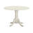 5 Piece Kitchen Table Set for 4 Includes a Round Dining Room Table with Dropleaf and 4 Dining Chairs, Buttermilk & Cherry-1674939192-1674939193