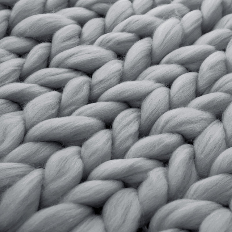 Casper Machine Tufted Throw Blanket, Grey, W60 x L60cm