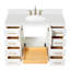 Freitas 48'' Solid Wood Single Bathroom Vanity-463623771-463623749-532015409
