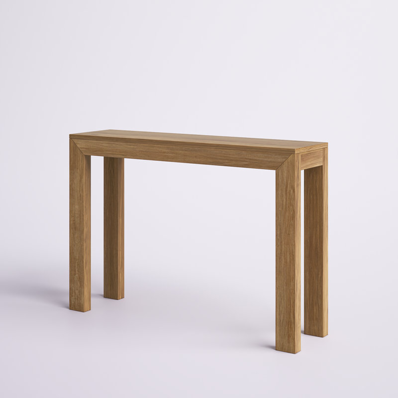 Beckett Solid Wood Console Table, Pecan, 32" H x 56" W x 12" D
