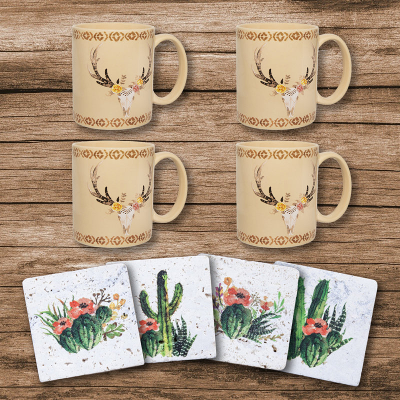 Desert Skull Ceramic Coffee Mug