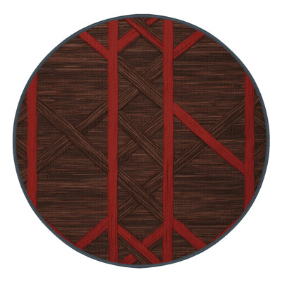 Machine Washable Trellis Black Area Rug