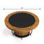 Table de poker 60 po avec repose-pieds Walnut Prohibition-130970848