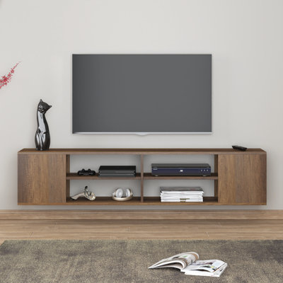 Rosita Modern Floating TV Stand Up to 80"" TVs Wall Mounted TV Shelf Minimalist Media Console -  Hokku Designs, 40A1EA2655E94661B10D72D228451056