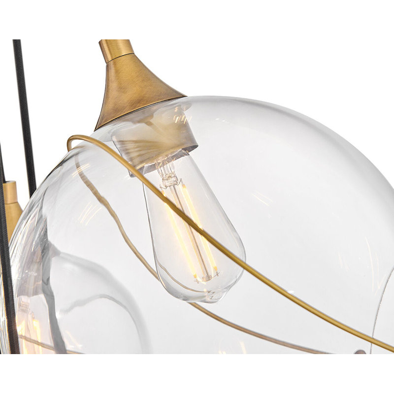 Skye 18 Light Pendant by Lisa McDennon, Clear