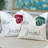 Hannah 20x20" Embroidered Holiday Cotton Throw Pillow