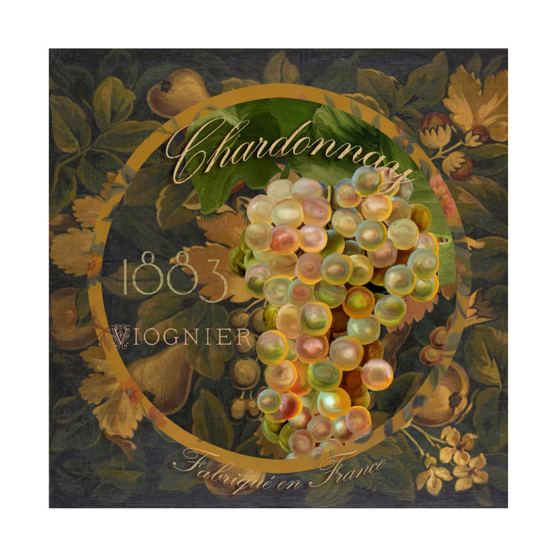 Art sur toile «Rhin Sasha Wines Of France I», H 14 po x l 14 po