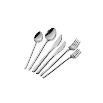 Ensemble de couverts de qualité supérieure 36 pièces, acier inoxydable argenté | 9,4 po x 7,9 po x 2,0 po | Résistant à la rouille et durable | Parfait pour un usage quotidien et des occasions spéciales | Conception élégante pour des expériences culinaires modernes