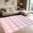 1PC pastel pink and purple plaid tartan area rugs, Soft and Comfortable, easy-to-maintain, machine washable Indoor floor mat, suitable for living room, bedroom, kitchen, entryway, dining area, balcony, porch, Home Decor, Outdoor Decor-1755435578