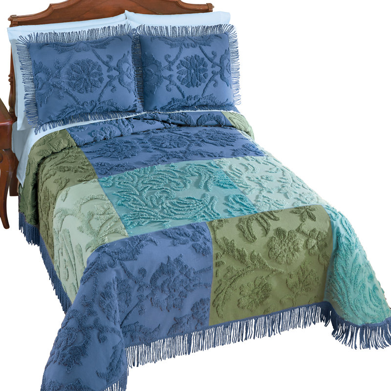 Modern & Contemporary Cotton Patchwork Coverlet, King Coverlet/Bedspread