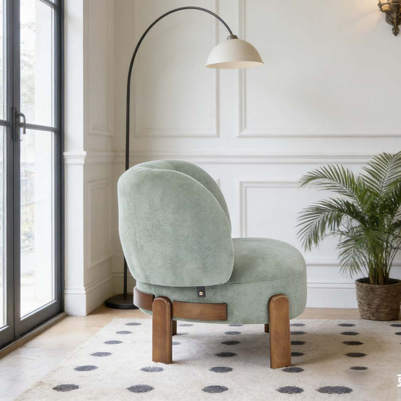 Fauteuil à oreilles, Vert