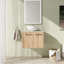 Meuble-lavabo simple mural 24 po avec comptoir en céramique 24 po