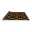 Orange/noir abstrait patnaude Tapis décoratif-1613838238
